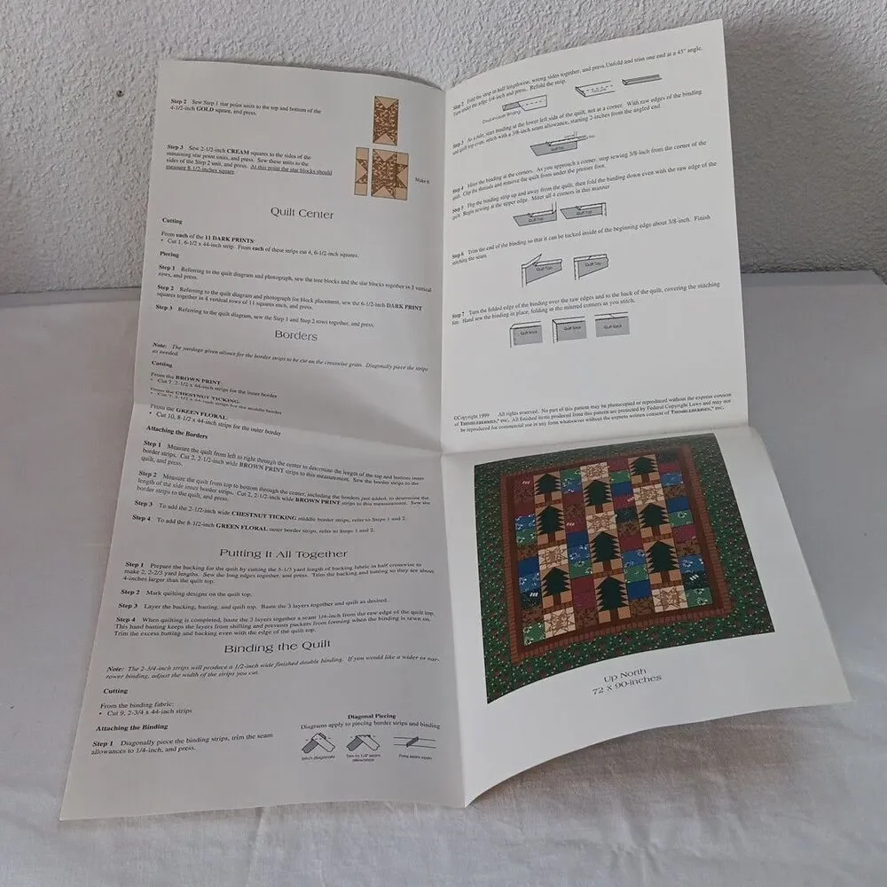 Thimbleberries & Vogies Quilt Patterns Up North Freedom Logs Northern Lights Lot